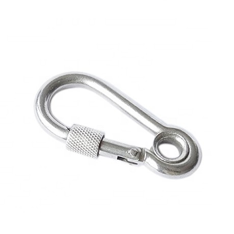 Stainless Steel Spring Hook / Carabiner with Eyelet And Nut